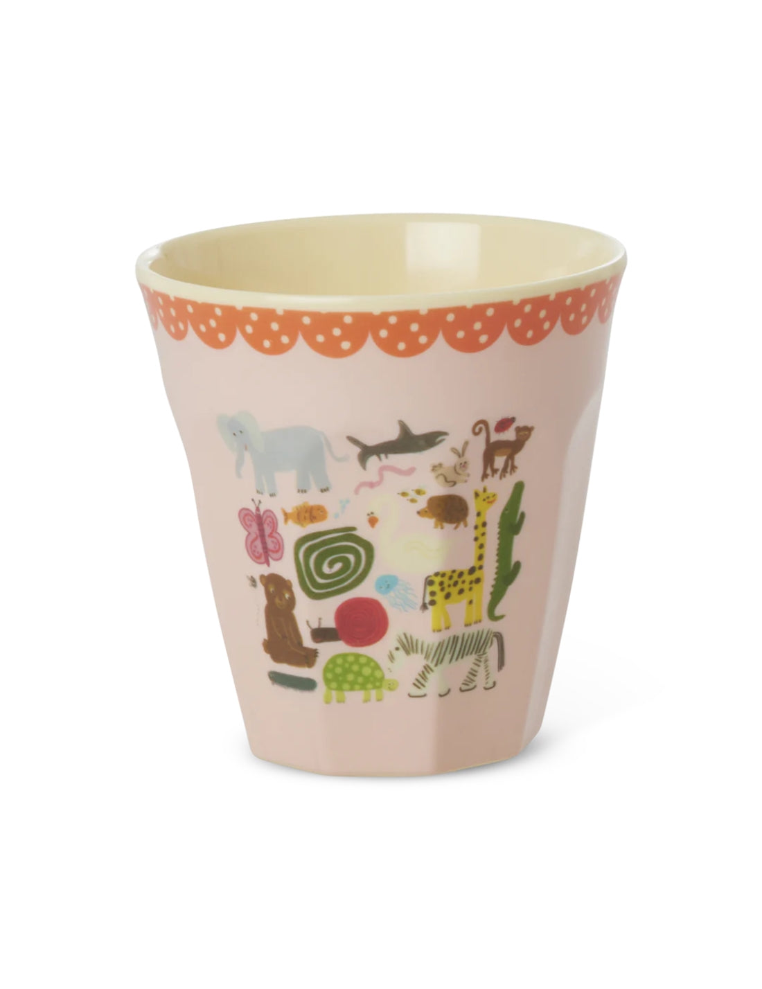 Rice Bicchiere Melamina Wildlife Print Rosa