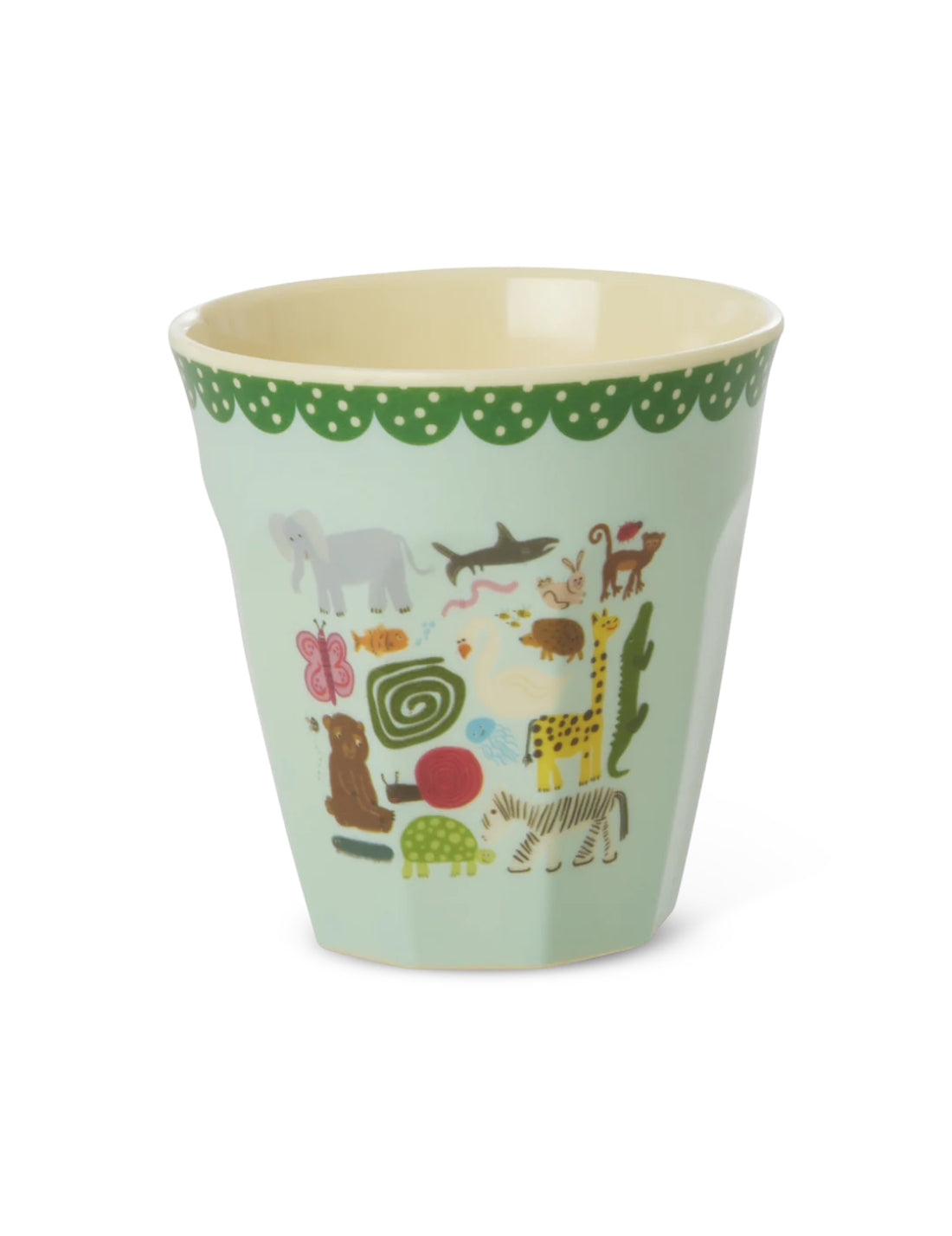 Rice Bicchiere Melamina Wildlife Print Menta