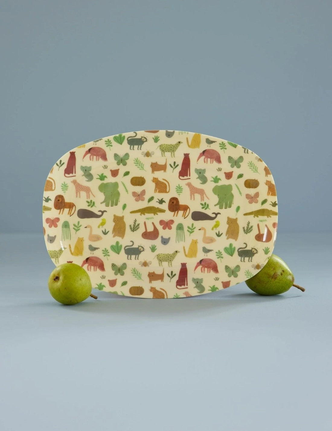 Rice Piatto Piano Grande Rettangolare Giungla 30cm