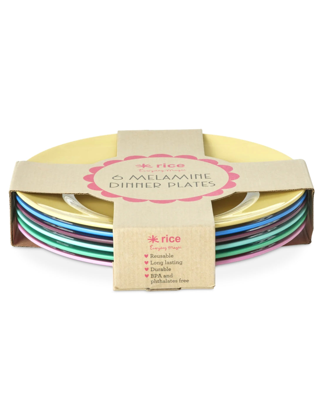 Rice Piatto Piano In Melamina Show Your True Colors 25cm 1pz