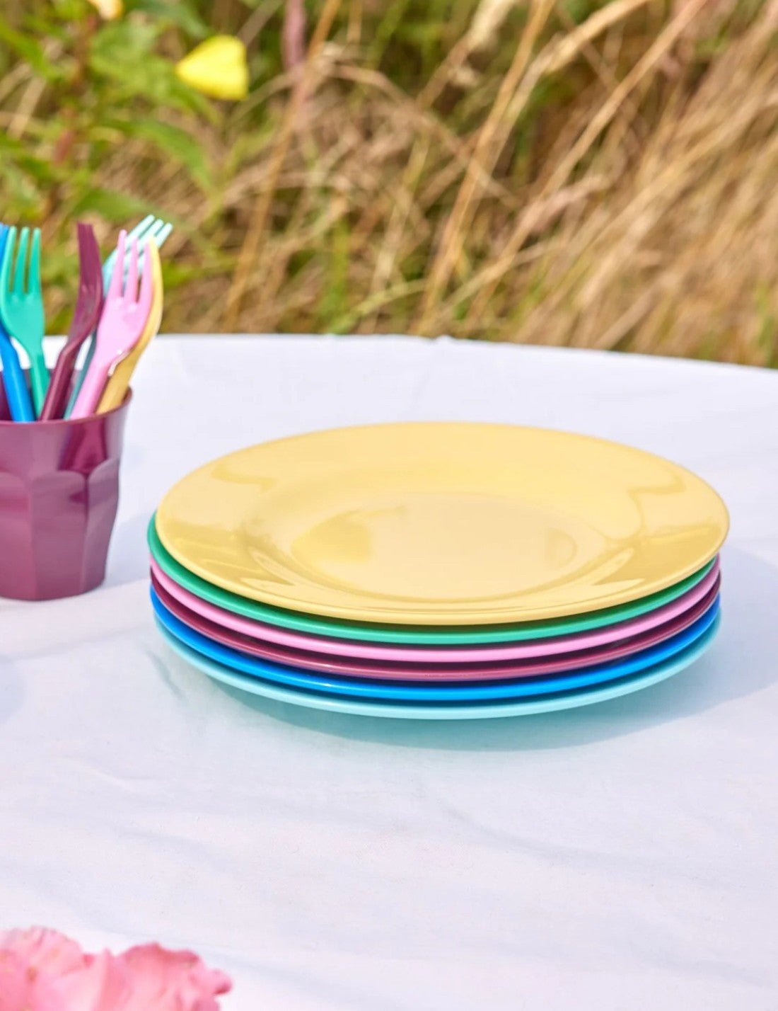 Rice Piatto Piano In Melamina Show Your True Colors 25cm 1pz
