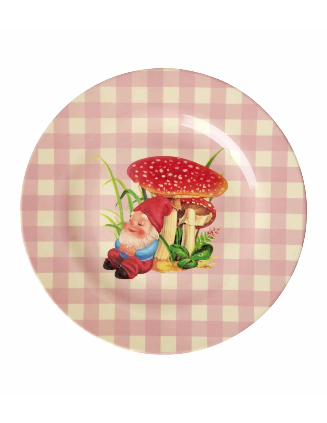 Rice Piatto Piano Melamina Gnomo Love Therapy 25cm