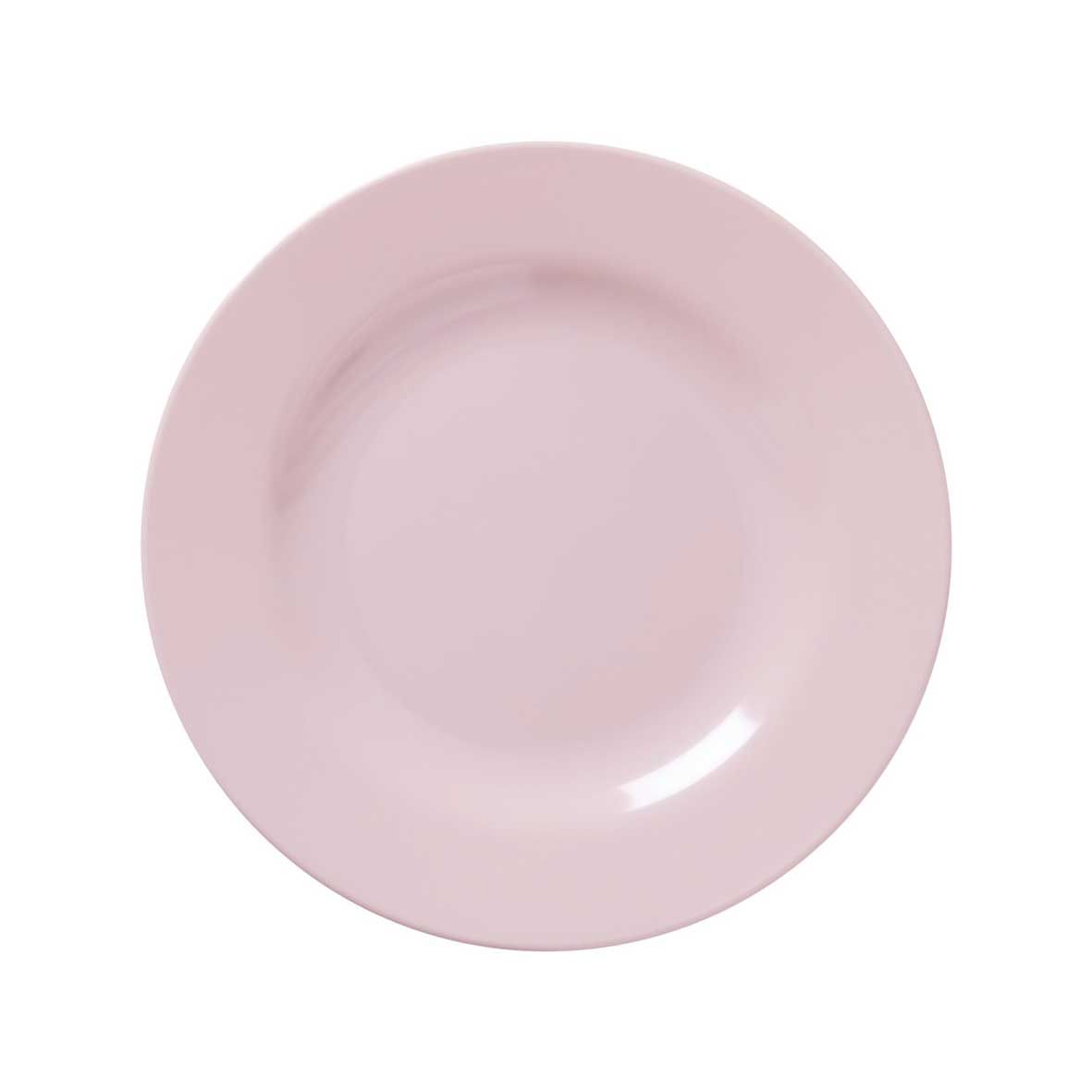 Rice Piatto Piano Dessert Melamina Rosa Chiaro 20cm