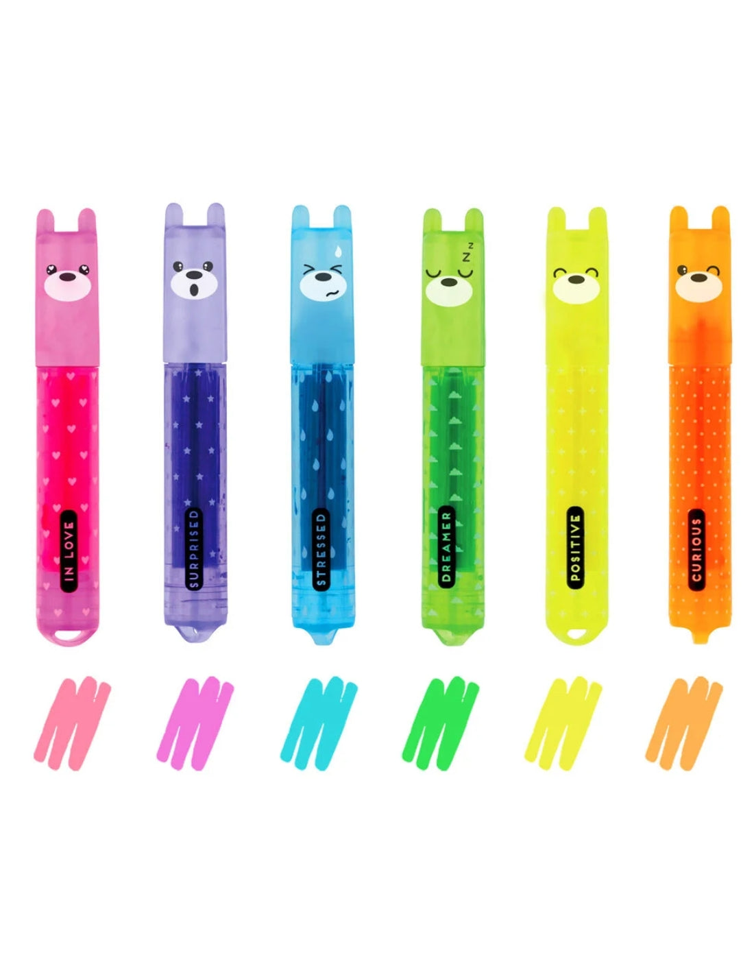 Mini Evidenziatori Teddy's Mood Set 6pz