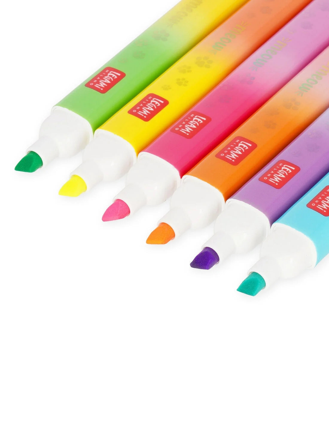 Evidenziatori Doppia Punta Meow Legami 12 Colori 6pz