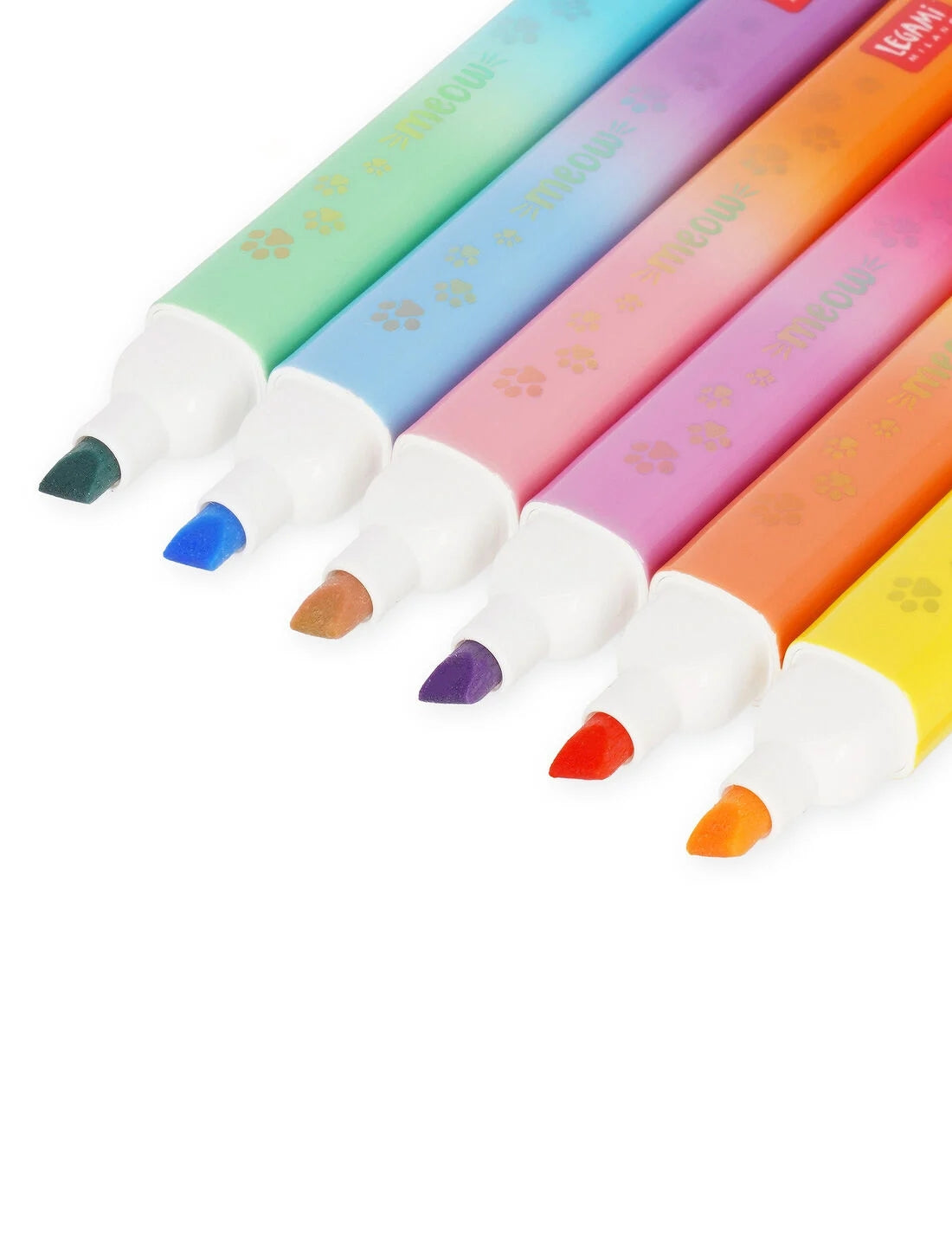 Evidenziatori Doppia Punta Meow Legami 12 Colori 6pz