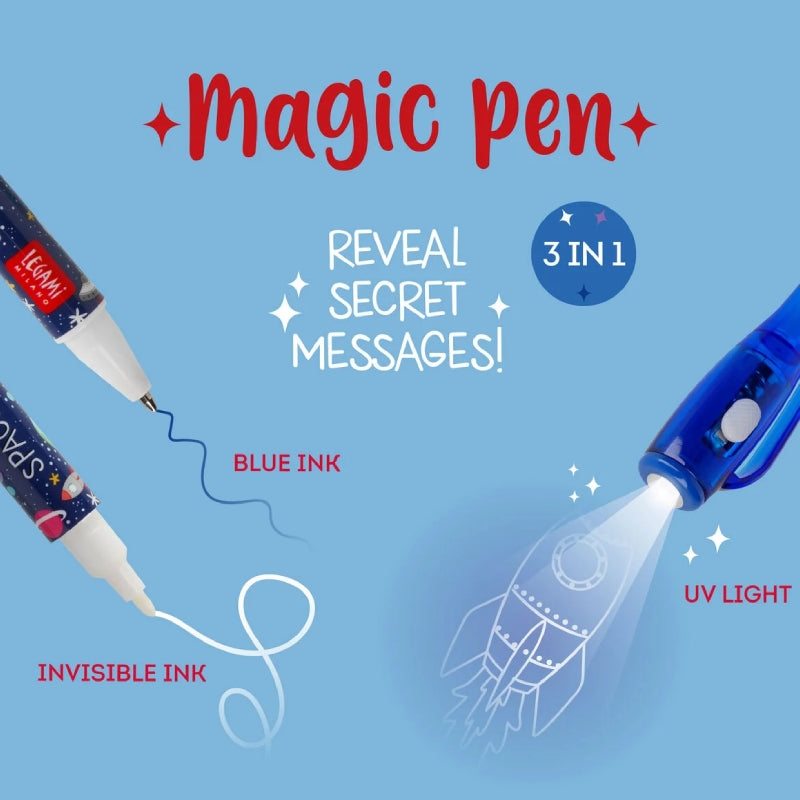 Penna Inchiostro Invisibile Doppia Punta Magic Pen Space Legami