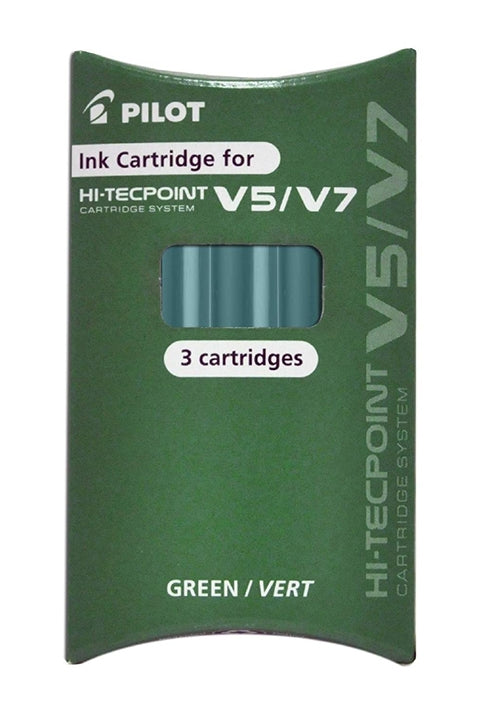Refill Pilot Per Penna V5 V7 Verde Confezione 3pz