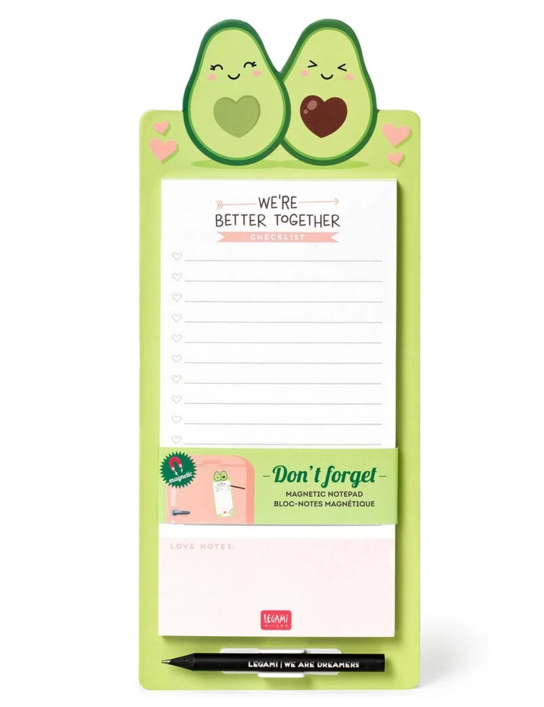 Block Notes Con Penna Avocado We're Better Together Legami