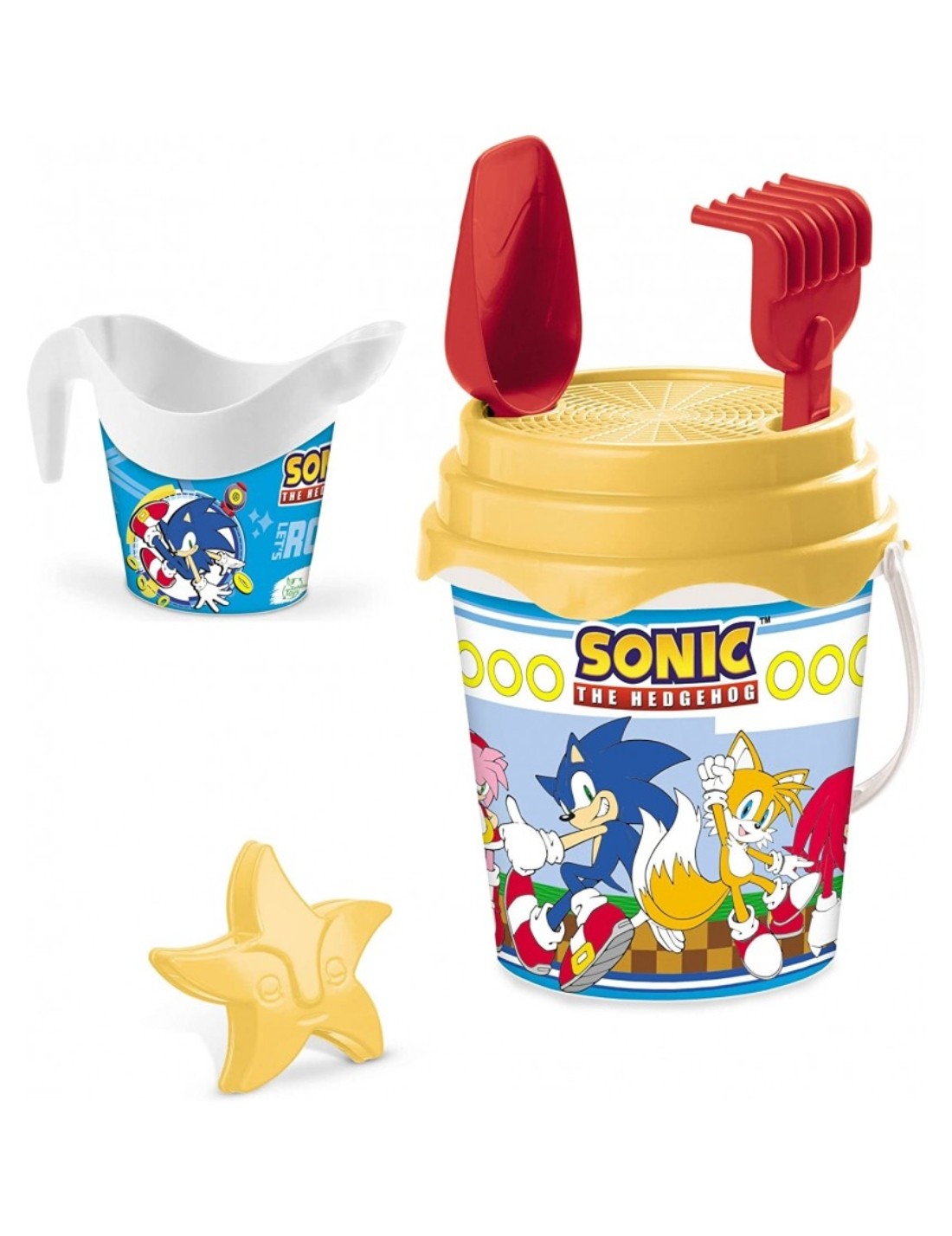 Set Da Spiaggia Secchiello E Accessori Sonic The Hedgehog