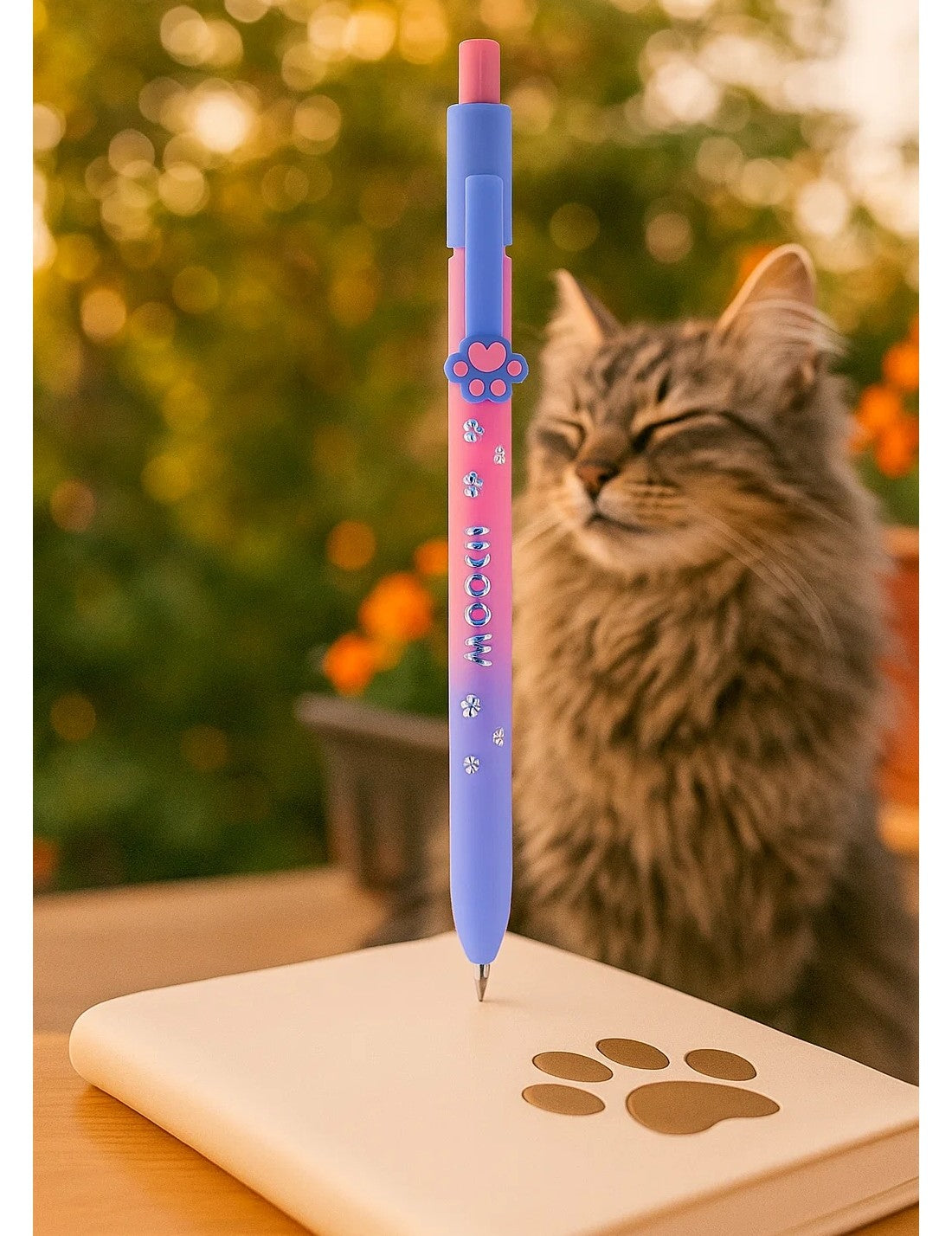Penna A Sfera Olografica Zampa Gatto Legami