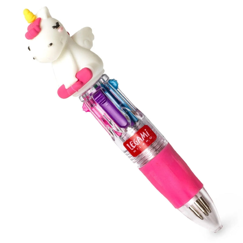 Legami Mini Penna A Scatto Quattro Colori Unicorno
