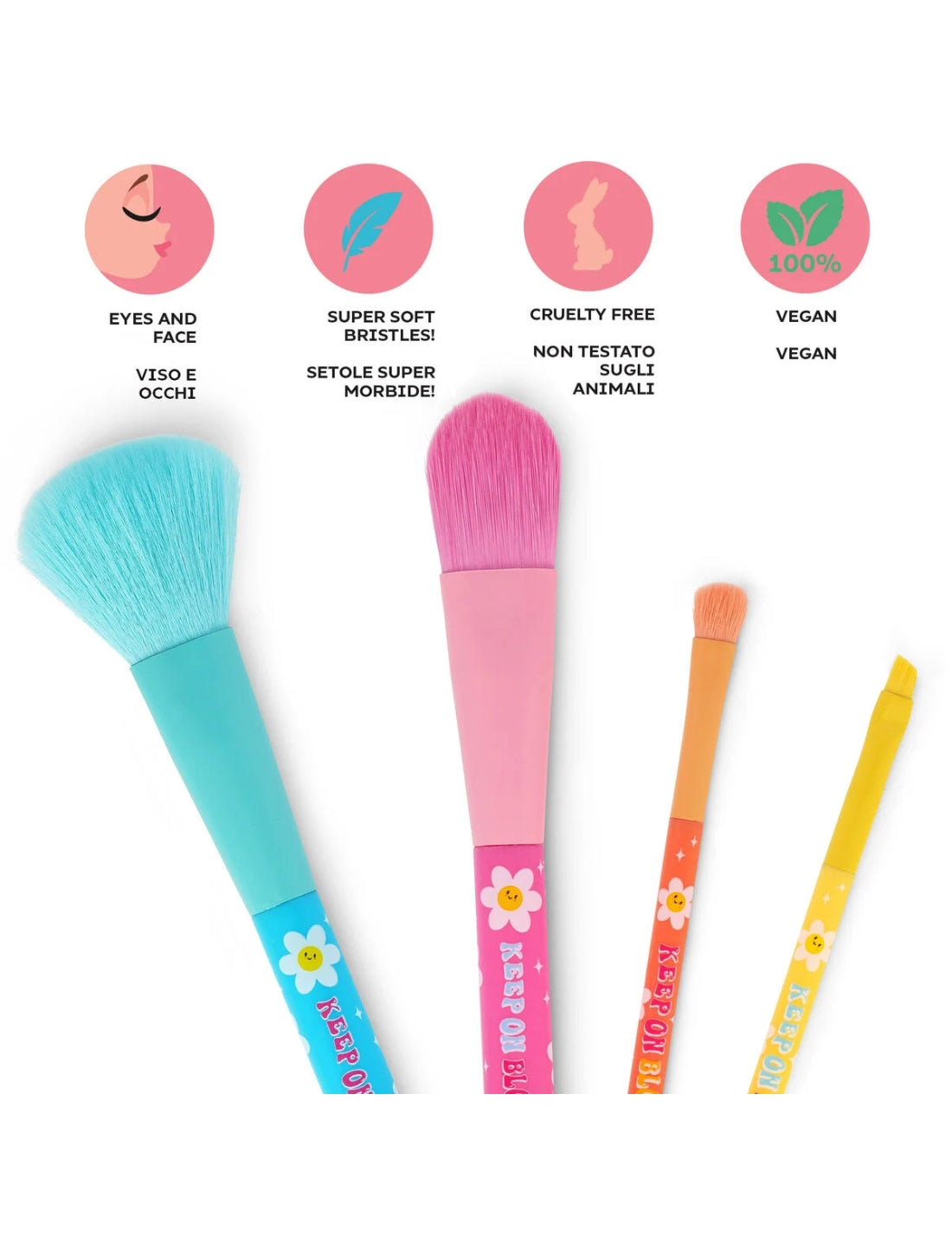 Set 4 Pennelli Trucco Daisy Legami