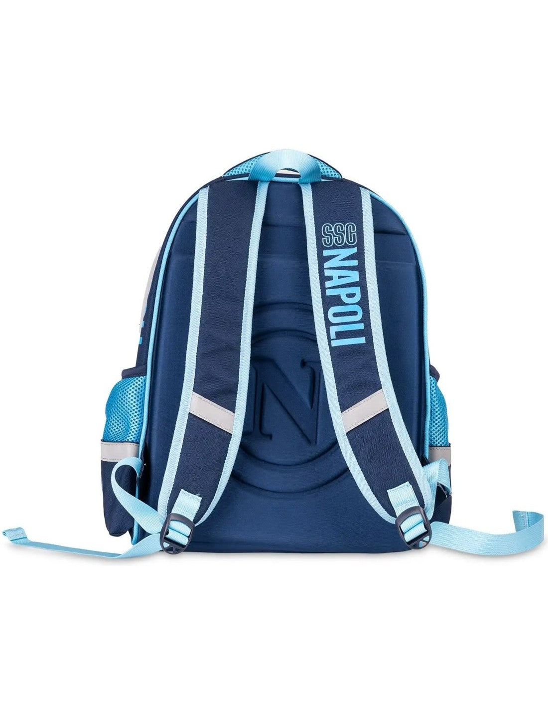 Zaino Scuola Estensibile Colourbook SSC Napoli Con Borraccia Blu