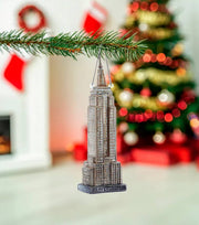 Addobbo Albero Natale In Vetro Empire State Building 16cm