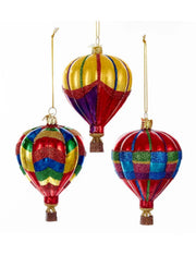 Addobbo Albero Di Natale Mongolfiera 9cm Prodotto Assortito