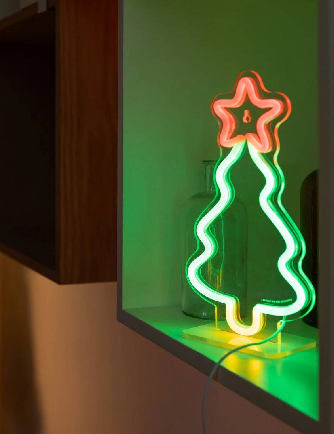 Lampada LED Effetto Neon Albero Di Natale Legami