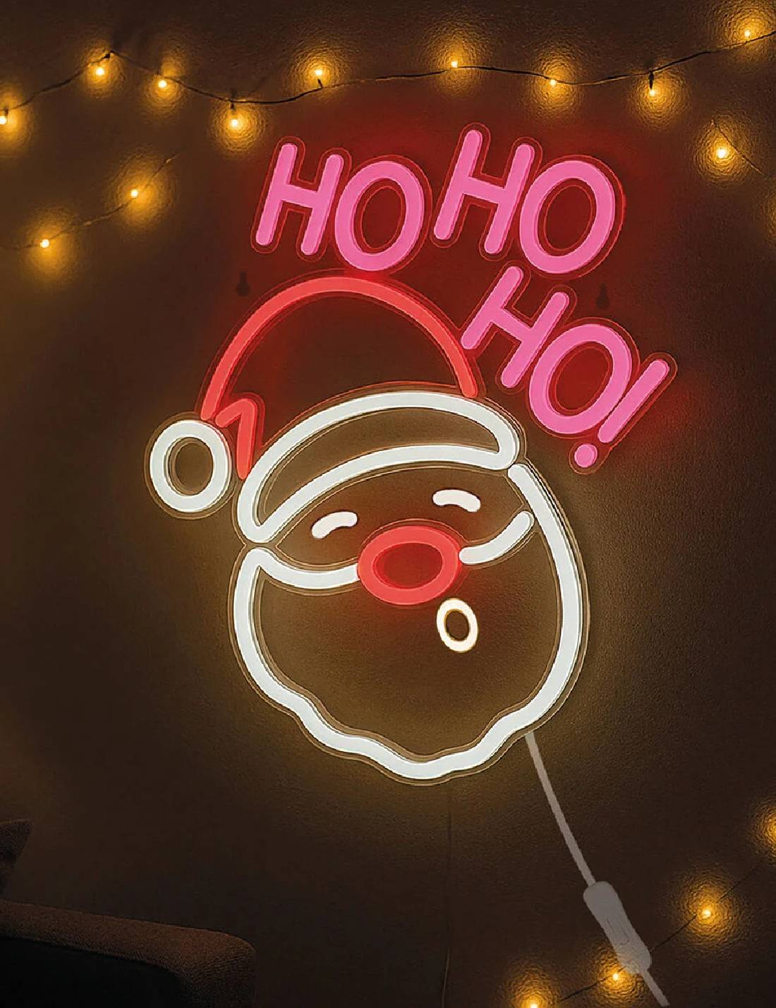 Lampada LED Effetto Neon Babbo Natale Legami