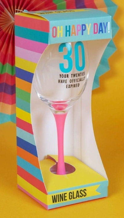 Calice In Vetro Oh Happy Day 40 Anni