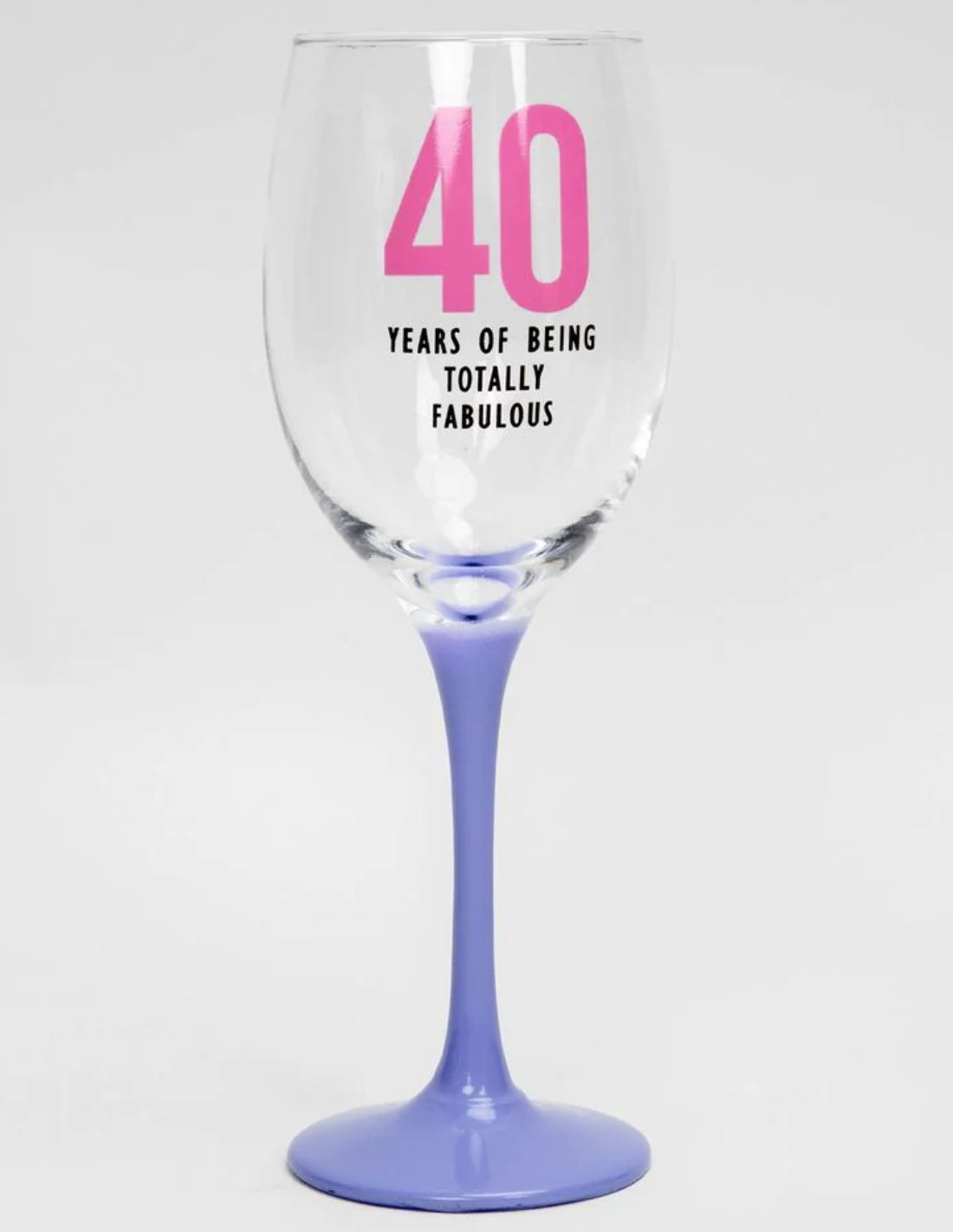 Calice In Vetro Oh Happy Day 40 Anni
