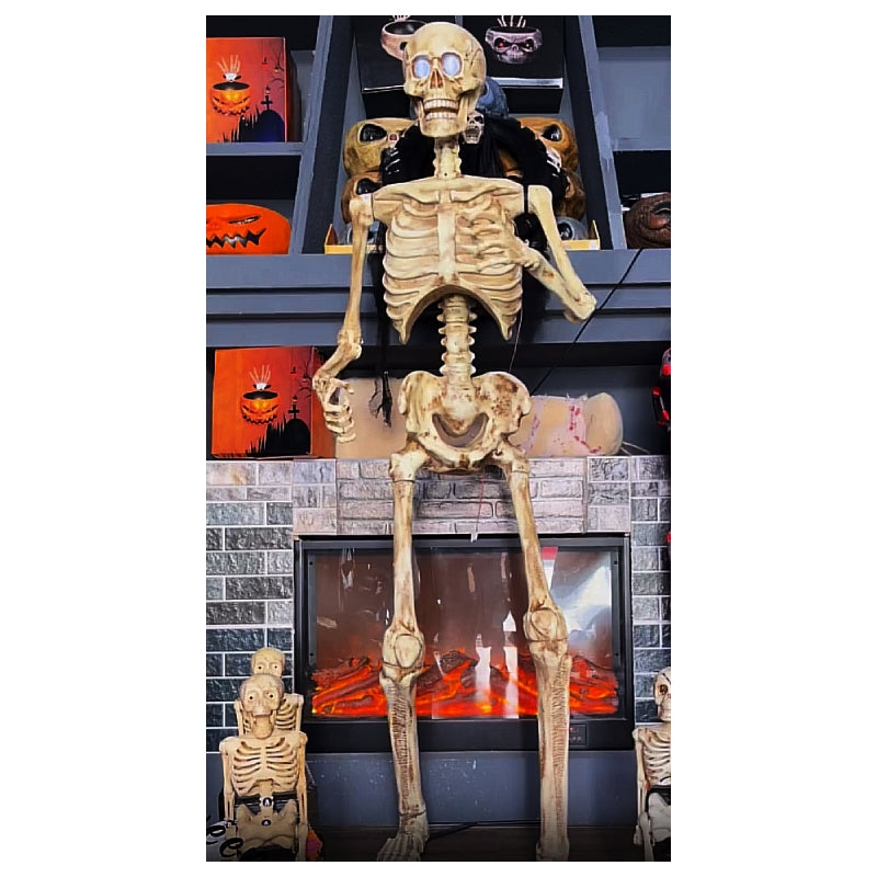 Decorazione Casa Scheletro Animato Halloween 165cm