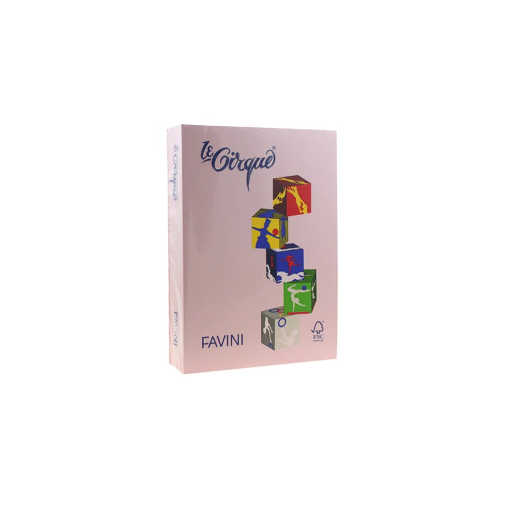 Risma Di Carta Colorata Favini Le Cirque A4 Rosa 80g 500 Fogli