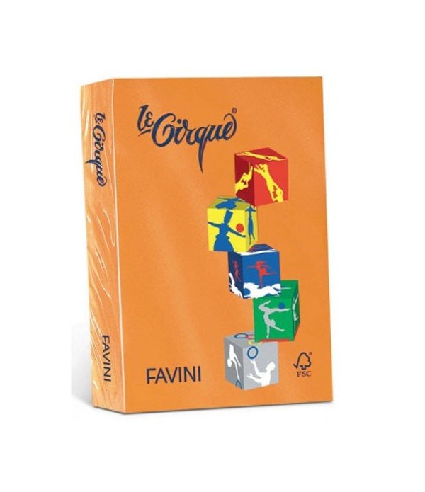 Risma Di Carta Colorata Favini Le Cirque A4 Arancio Tropico 80g 500 Fogli