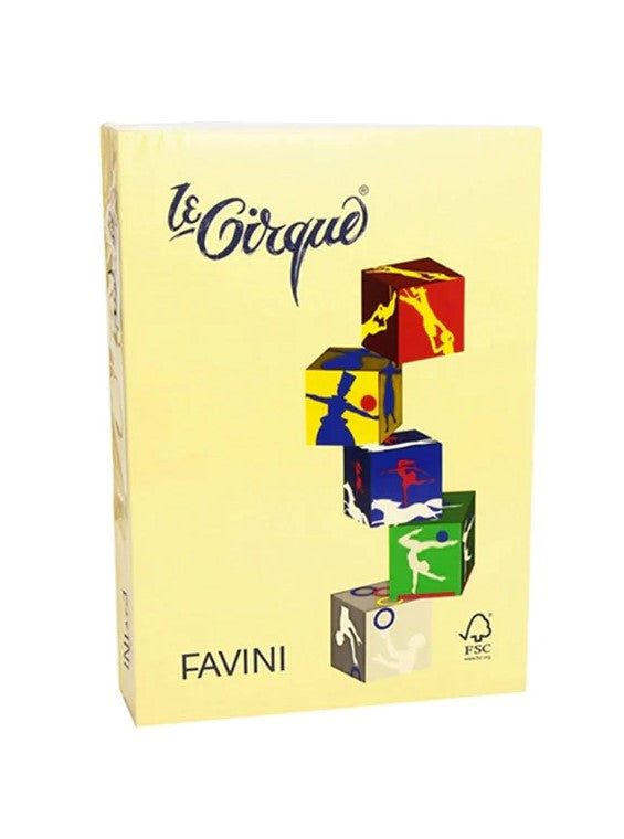 Risma Di Carta Colorata Favini Le Cirque A4 Giallo 80g 500 Fogli