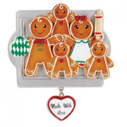 Addobbo Natale Famiglia 5 Biscotti Personalizzabile