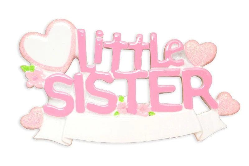 Addobbo Albero Di Natale Sorellina Personalizzabile