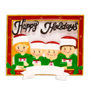 Addobbo Albero Di Natale 4 In Cornice Personalizzabile