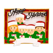 Addobbo Albero Di Natale 5 In Cornice Personalizzabile