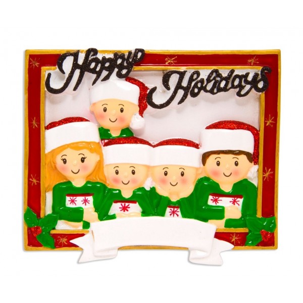 Addobbo Albero Di Natale 5 In Cornice Personalizzabile