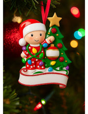 Addobbo Albero Di Natale Bambino Che Decora Personalizzabile