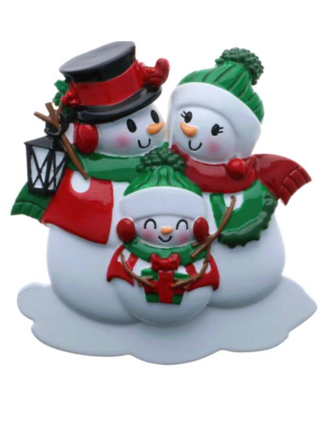 Addobbo Albero Di Natale 3 In Famiglia Pupazzi Di Neve