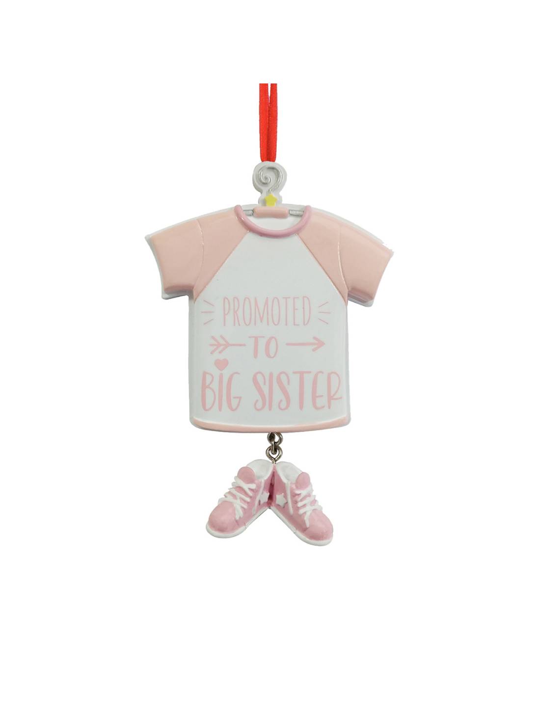 Addobbo Albero Di Natale Maglietta Promoted To Big Sister Personalizzabile