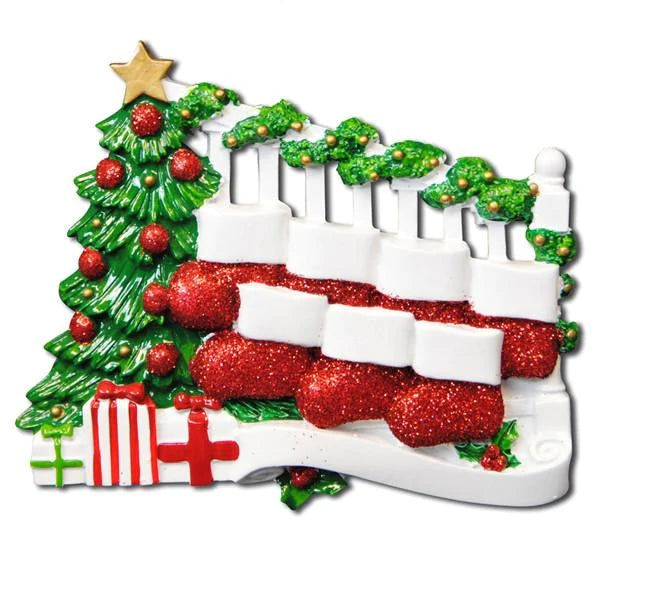 Addobbo Albero Di Natale Con 7 Calze Befana Personalizzabile