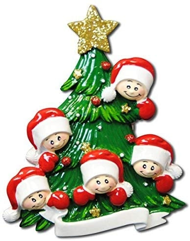 Addobbo Natale 5 Facce Albero Personalizzabile