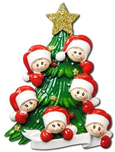 Addobbo Natale 6 Facce Albero Personalizzabile
