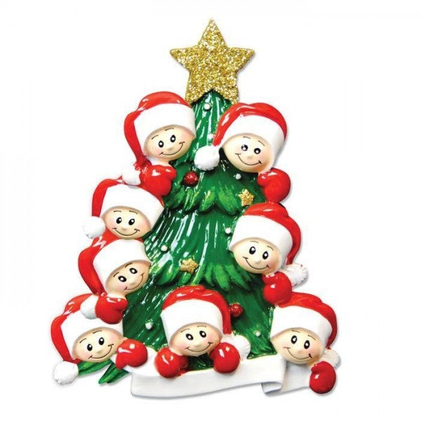 Addobbo Natale 8 Facce Albero Personalizzabile
