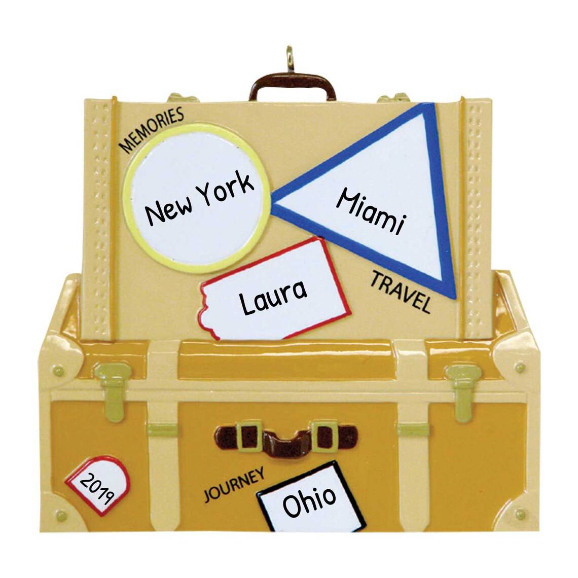 Addobbo Albero Di Natale Valigia Porta Ricordi