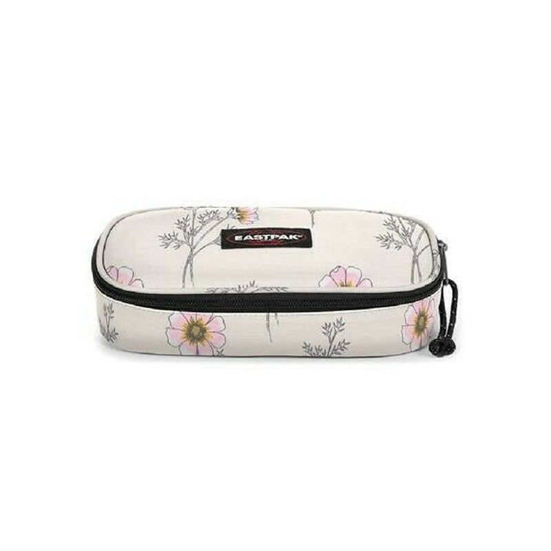 Astuccio Portapenne Ovale Eastpak Bianco Con Fiori