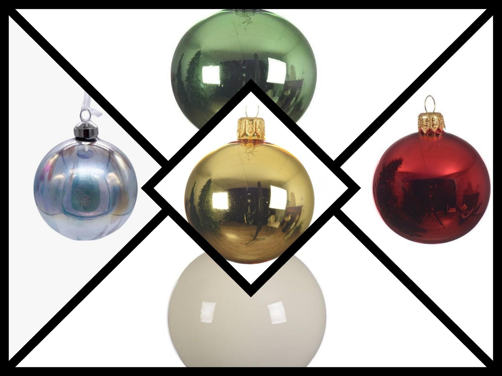 Pallina Albero Di Natale Vetro Personalizzabile Colori Assortiti