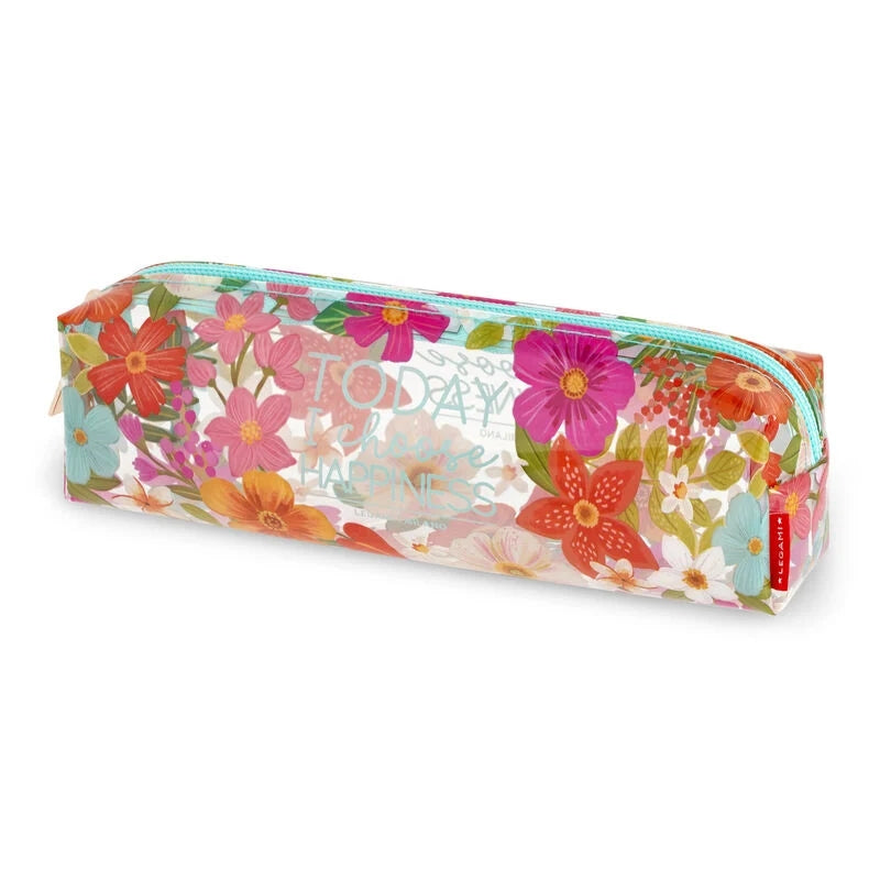Astuccio Portapenne Trasparente Flowers Legami