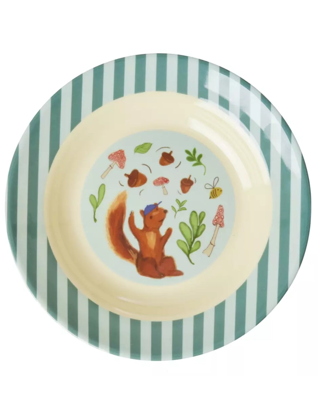Rice Piatto Fondo Per Bambini In Melamina Happy Forest 20cm
