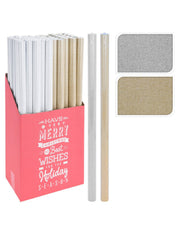 Rotolo Carta Regalo Natalizia Glitter 150cm
