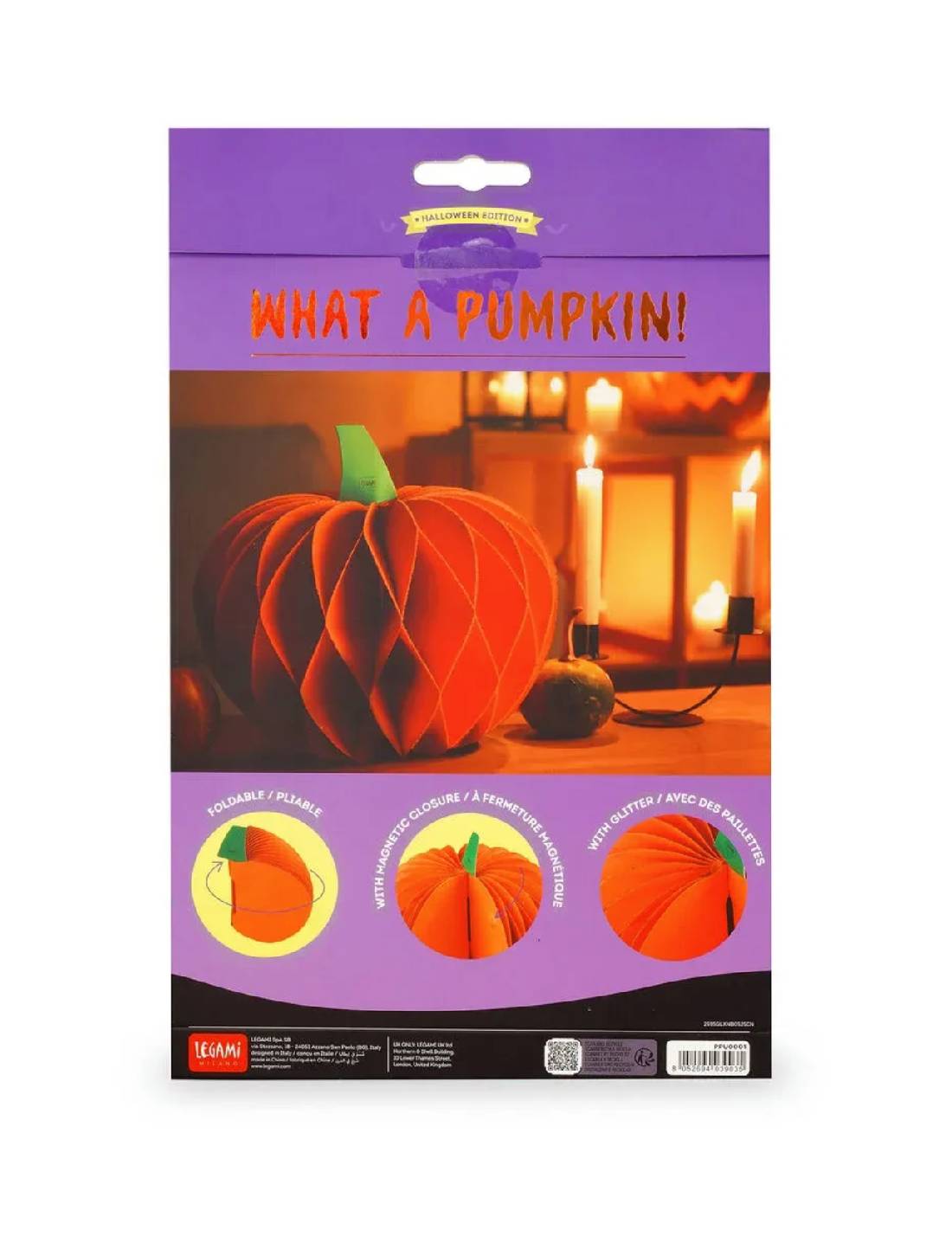 Festone Di Halloween Zucca In Carta Pieghevole