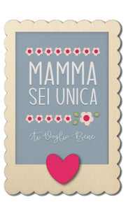 Quadro Ondulato Festa Della Mamma Con Dedica Sei Unica