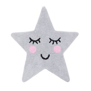Tappeto Grigio Stella Sorridente Sogni D'Oro