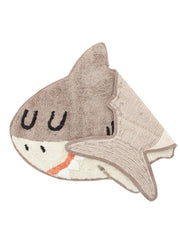 Tappeto In Cotone Squalo Grigio 57cm
